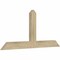 Ekena Millwork Portland Rough Sawn Timber Gable Bracket, Douglas Fir, 48"W x 22"H x 2"D x 4"F, 11/12 Pitch GBW048X22X0204POR00RDF - alternate 5